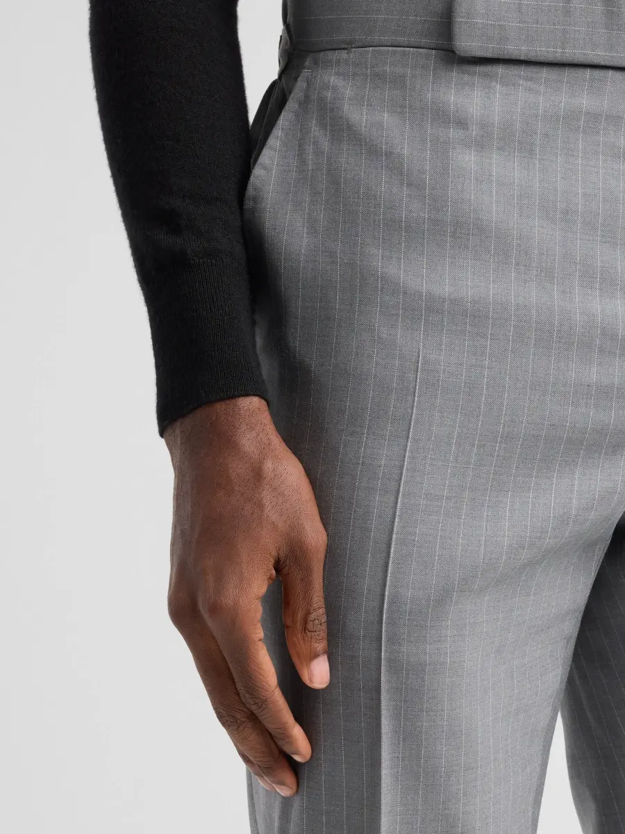 Ralph Lauren Purple Label Men's Pinstriped Cotton-Blend Suit | Thumbnail 10 Ralph Lauren Purple Label Men's Pinstriped Cotton-Blend Suit | Thumbnail 10