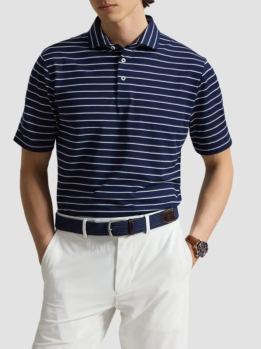 RLX Ralph Lauren Men's Classic-Fit Performance Polo Shirt | Thumbnail 4