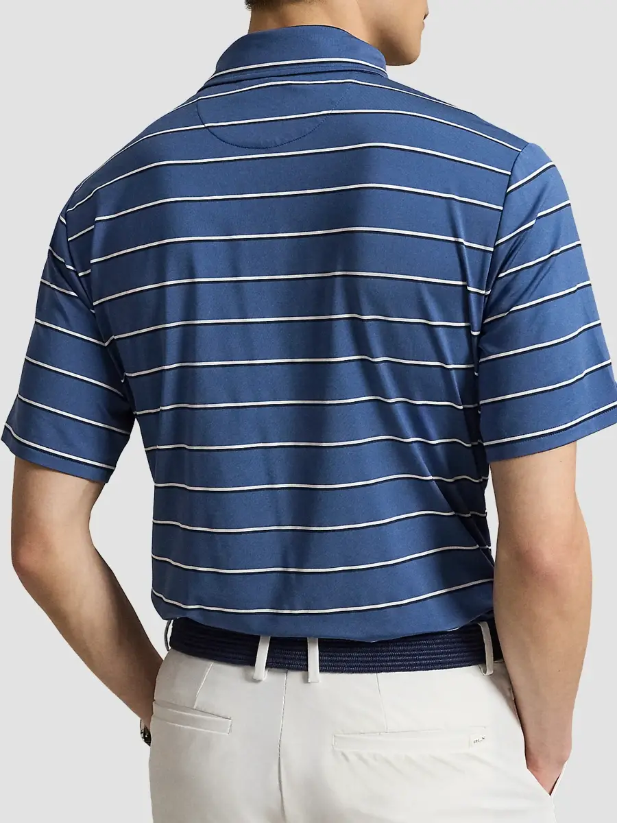 RLX Ralph Lauren Men's Classic-Fit Performance Polo Shirt | Thumbnail 3