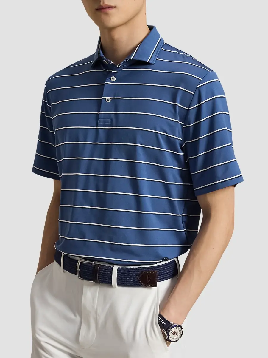 RLX Ralph Lauren Men's Classic-Fit Performance Polo Shirt | Thumbnail 4