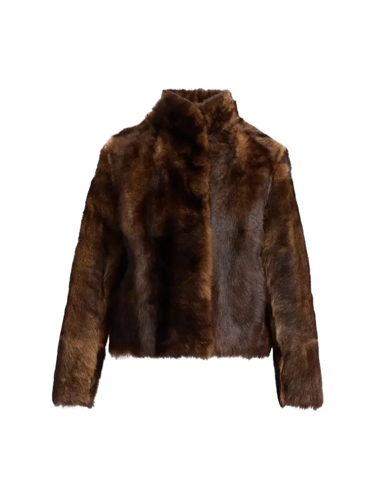 Women's Fur-Effect Shearling Coat Women's Fur-Effect Shearling Coat