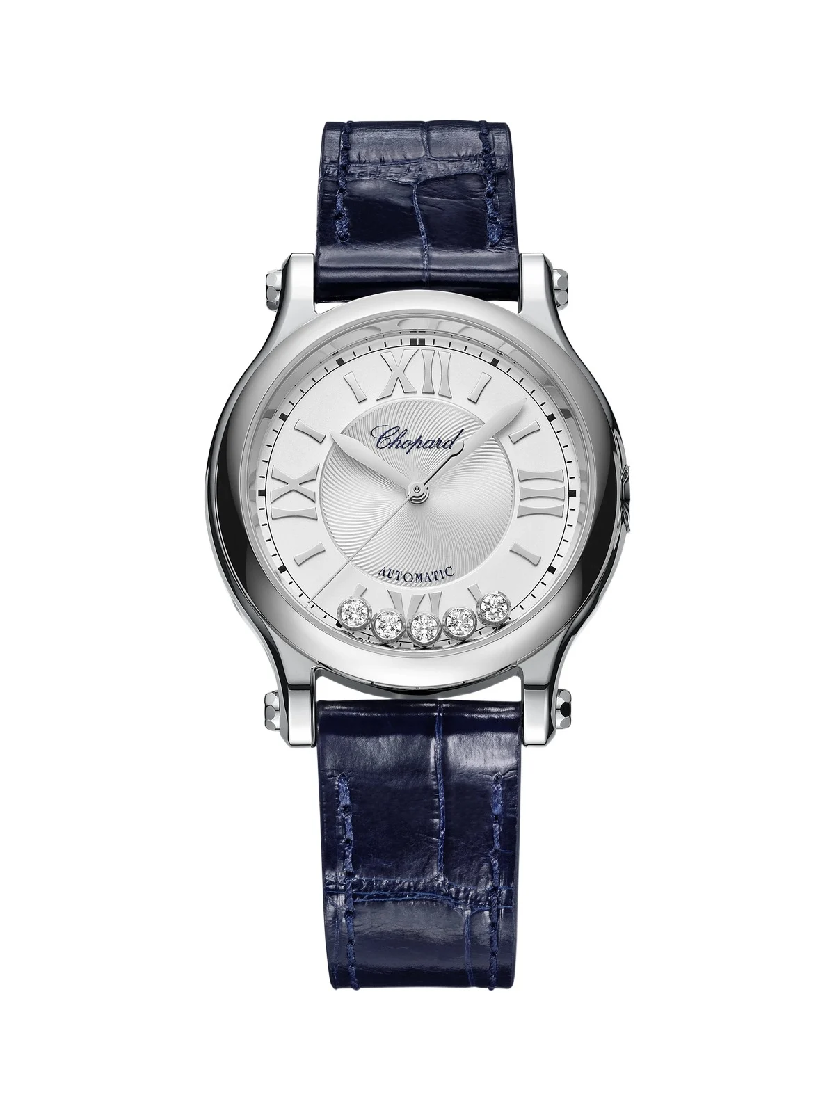 Chopard Women's Happy Sport Stainless Steel, Diamond & Alligator Leather-Strap Watch