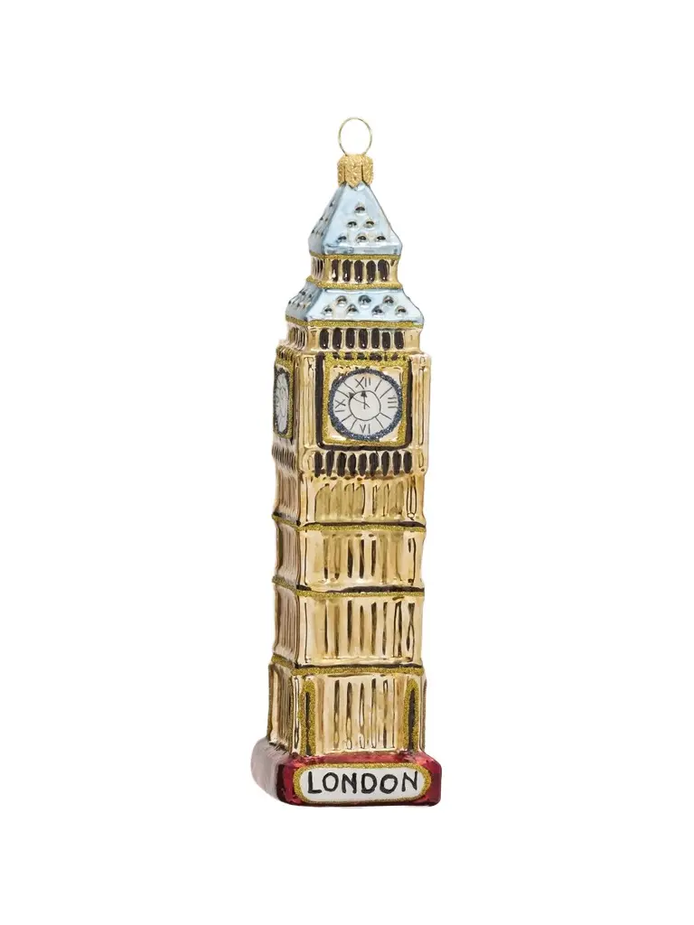 Glassware Art Studio Big Ben Glass Ornament