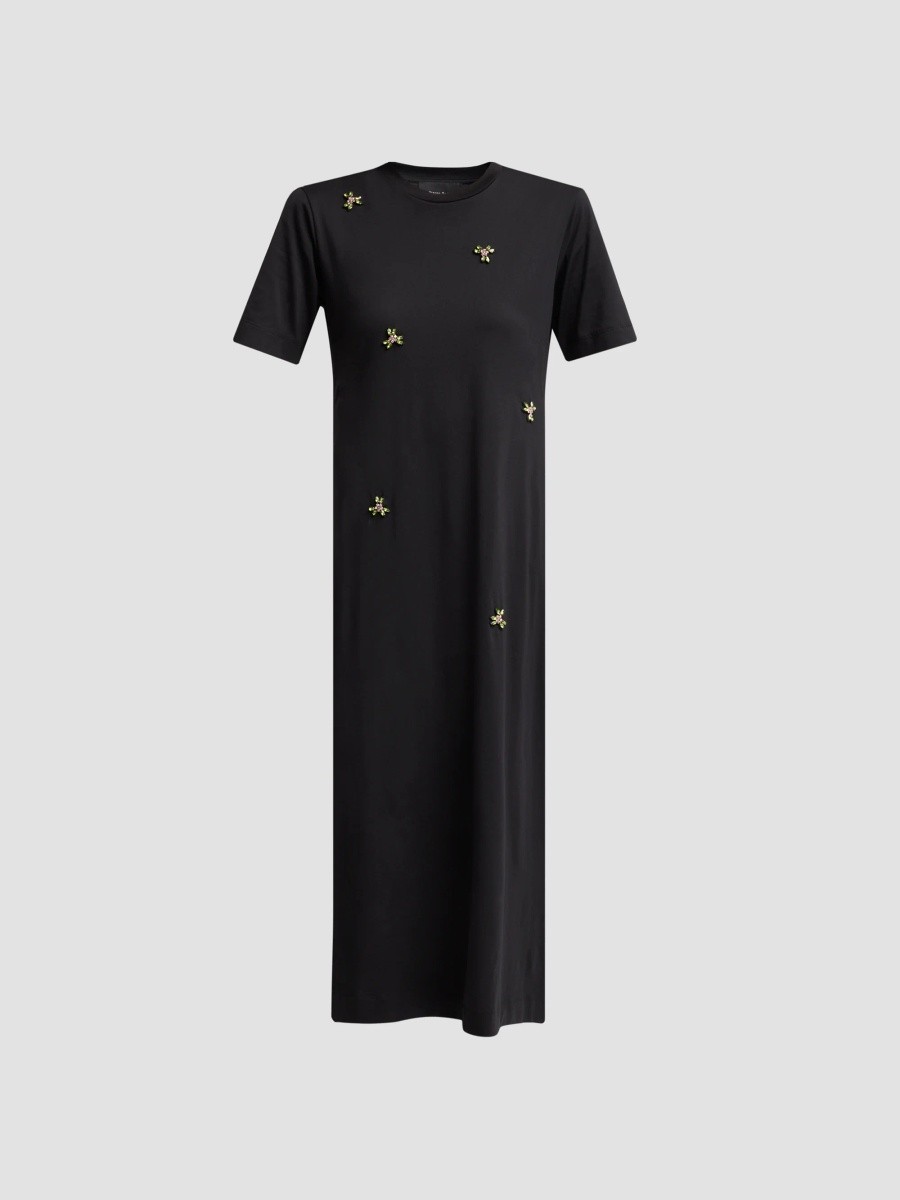 Simone Rocha Women's Embellished Easy T-Shirt Dress