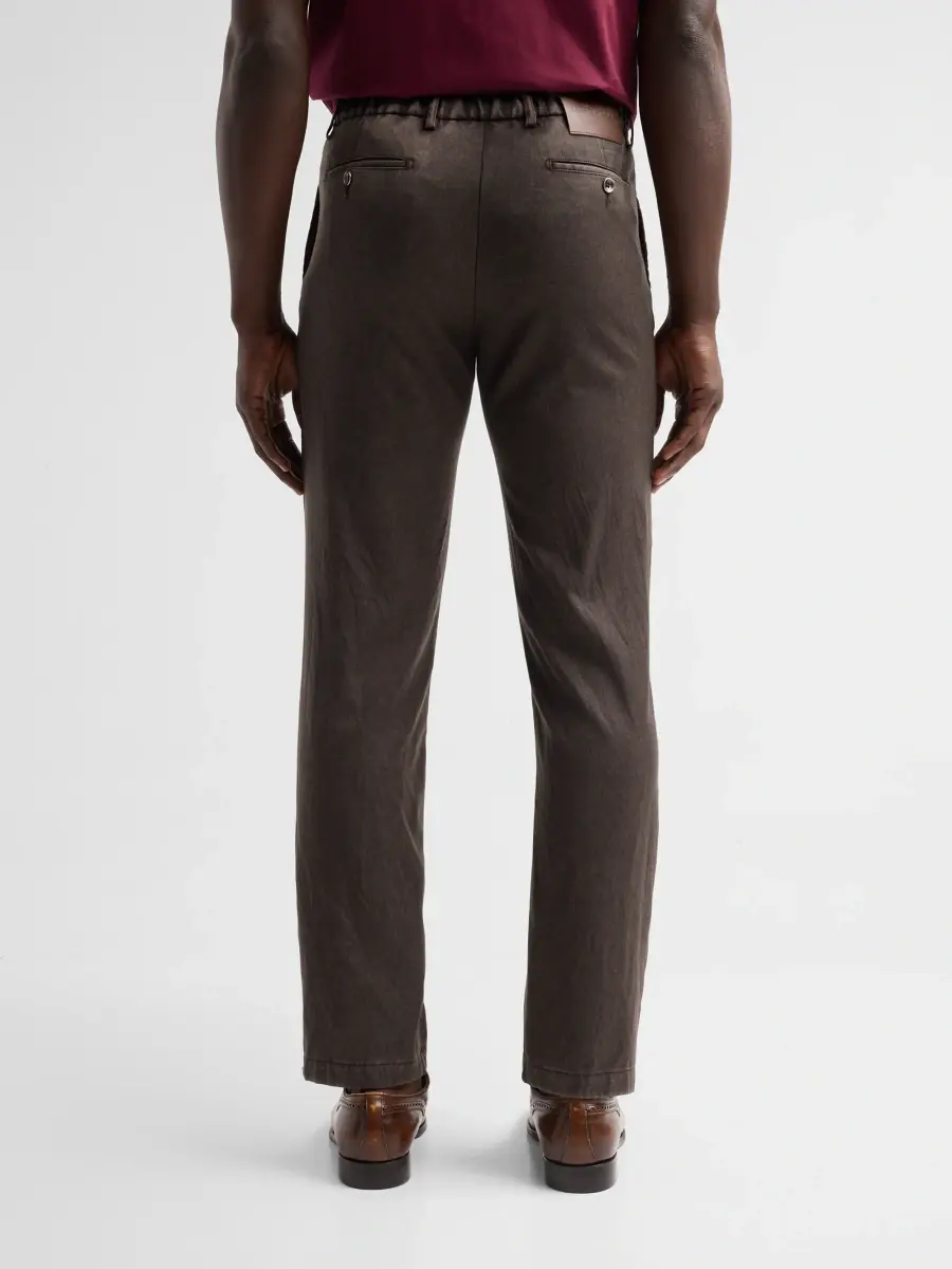 Kiton Men's Wool Tapered-Leg Trousers | Thumbnail 3