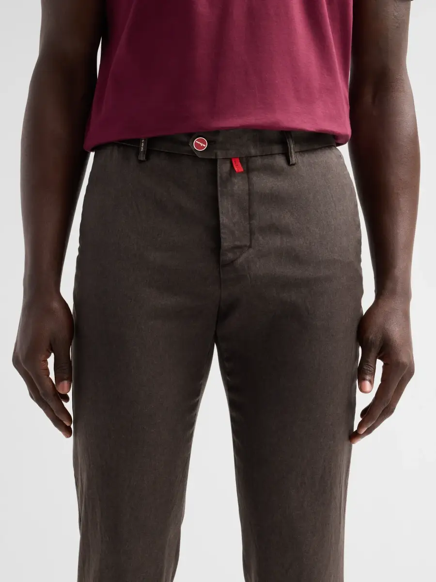 Kiton Men's Wool Tapered-Leg Trousers | Thumbnail 5