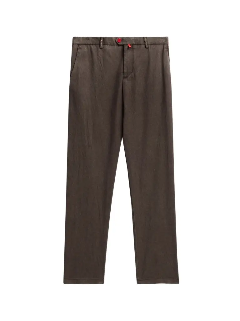 Kiton Men's Wool Tapered-Leg Trousers