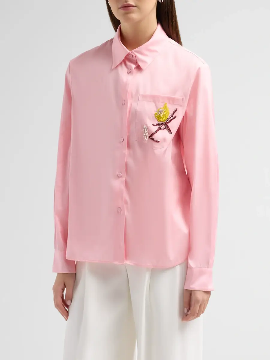 Aknvas Women's Corey Floral-Embroidered Shirt | Thumbnail 4 Aknvas Women's Corey Floral-Embroidered Shirt | Thumbnail 4
