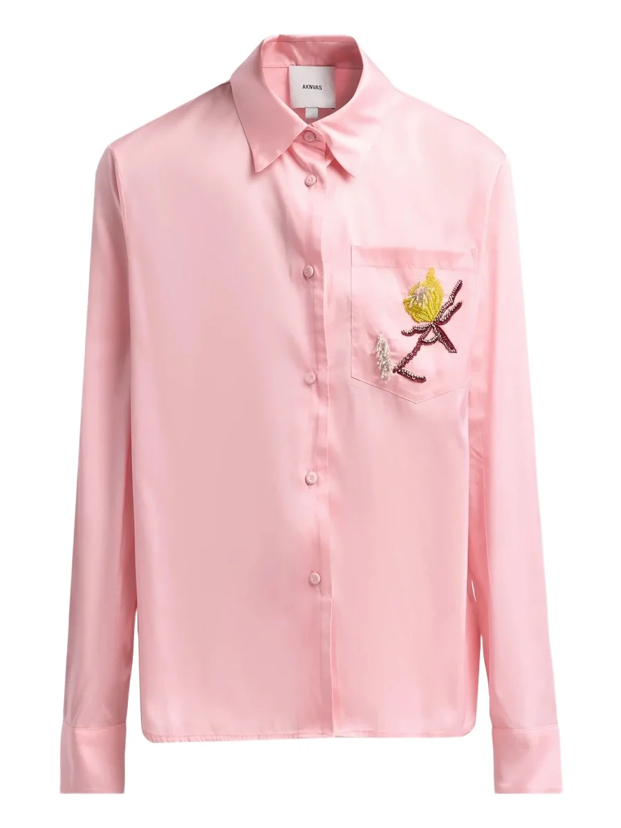 Aknvas Women's Corey Floral-Embroidered Shirt
