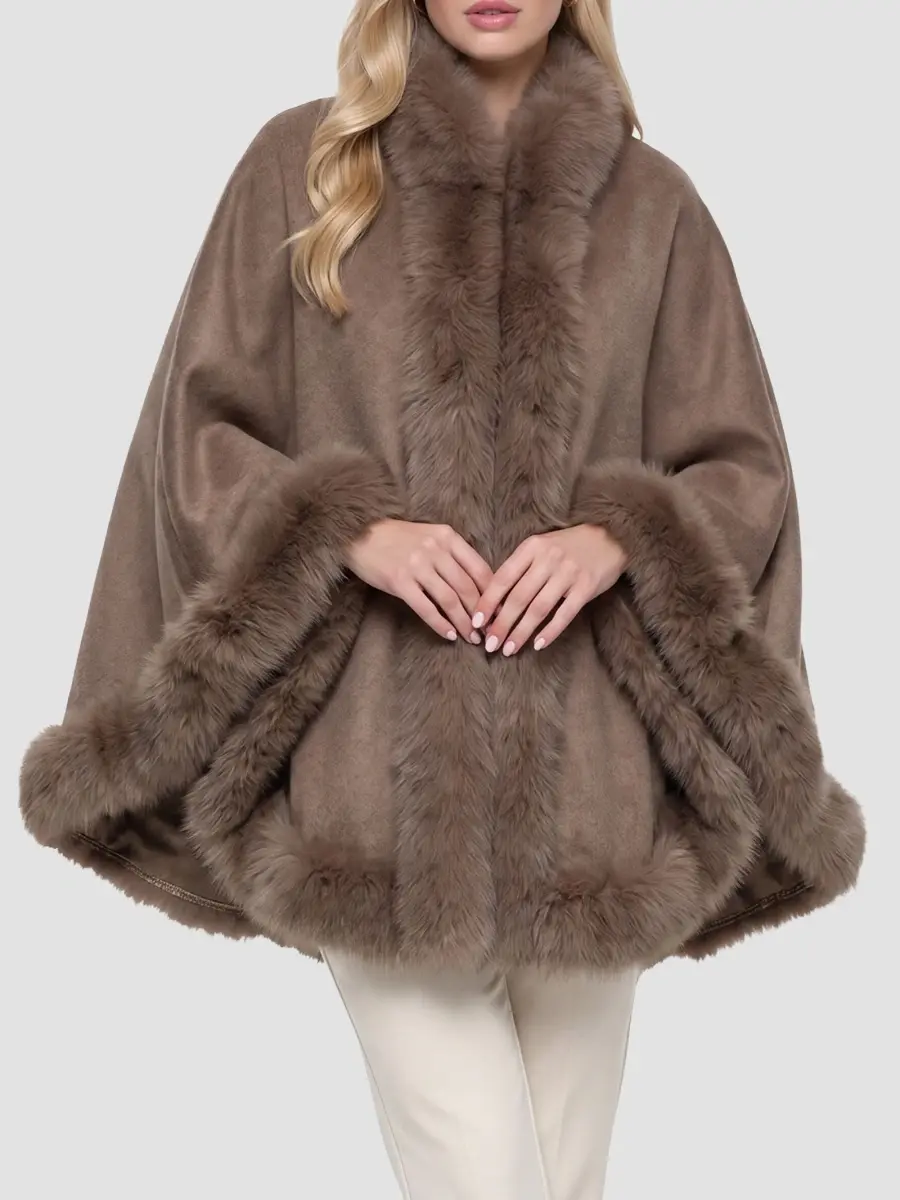 Gorski Women's Select Cashmere Cape | Thumbnail 2 Gorski Women's Select Cashmere Cape | Thumbnail 2