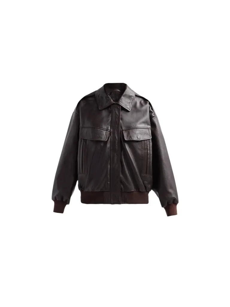 LAMARQUE Women's Trevanna Leather Bomber Jacket
