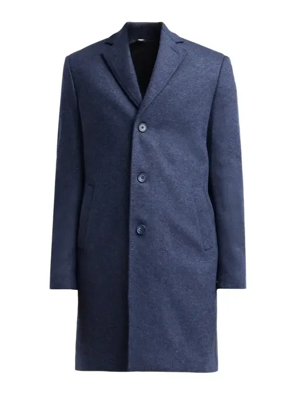 Saks Fifth Avenue Men's Melange-Knit Wool-Blend Overcoat