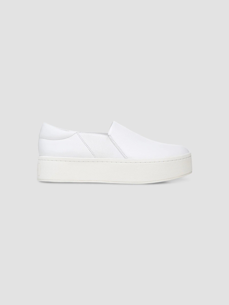 Vince Women's Warren Leather Platform Slip-On Sneakers
