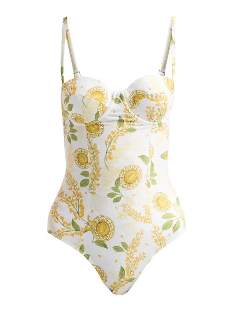 VERANDAH Women's Bejewelled Corset One-Piece Swimsuit