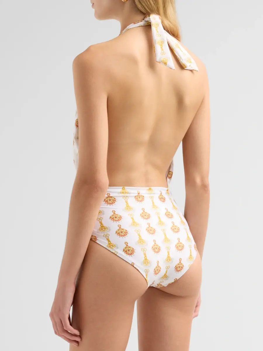 VERANDAH Women's Bejewelled Plunge One-Piece Swimsuit | Thumbnail 3