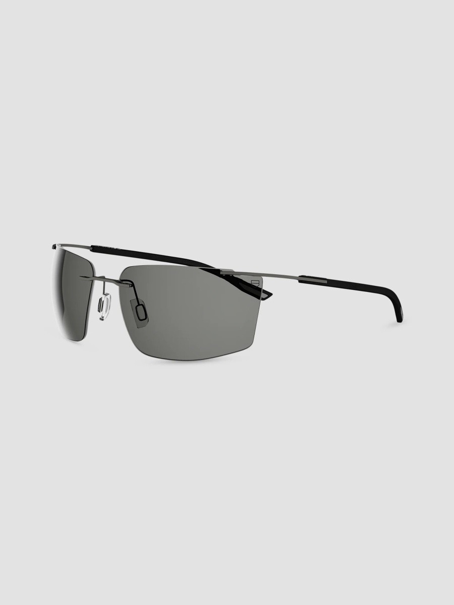 TAG Heuer Men's Flex Rubber 67MM Rectangular Sunglasses