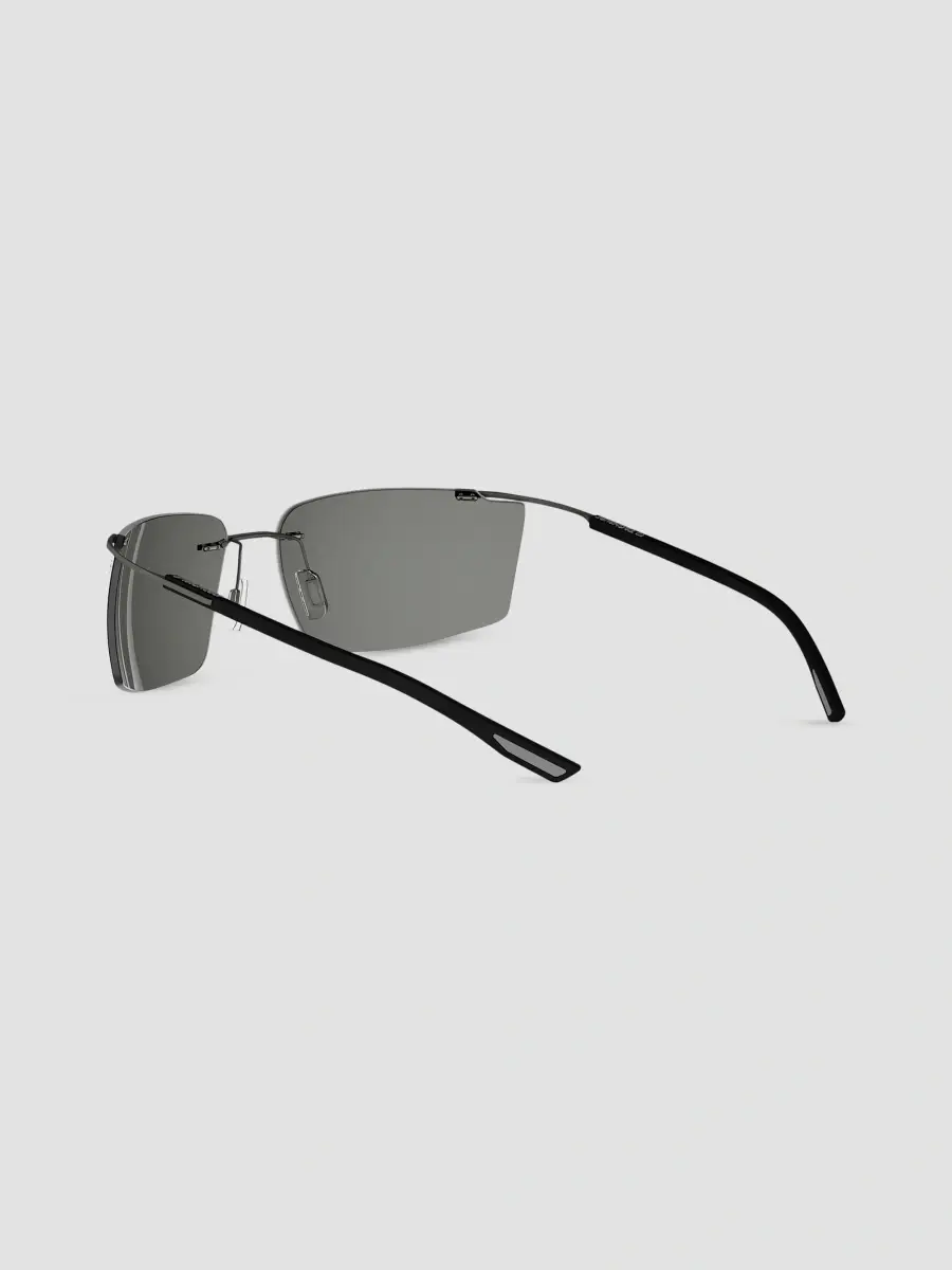 TAG Heuer Men's Flex Rubber 67MM Rectangular Sunglasses | Thumbnail 4