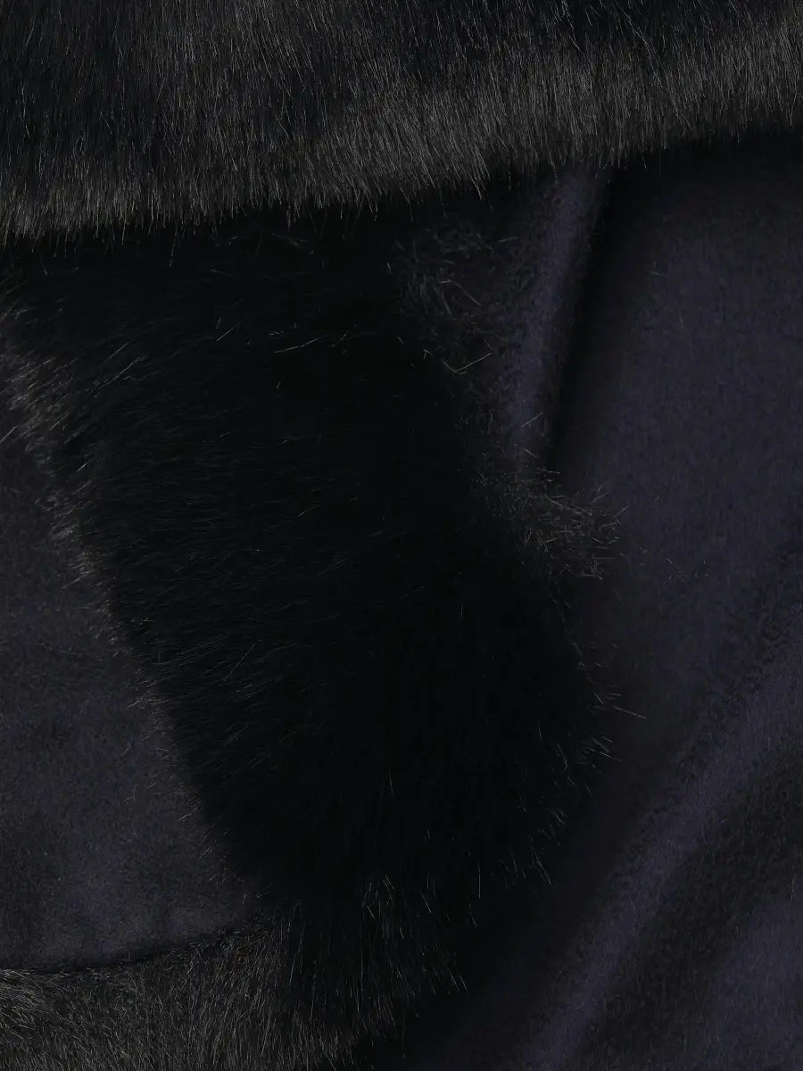 Sofia Cashmere Women's Faux Fur & Cashmere U-Cape | Thumbnail 6 Sofia Cashmere Women's Faux Fur & Cashmere U-Cape | Thumbnail 6