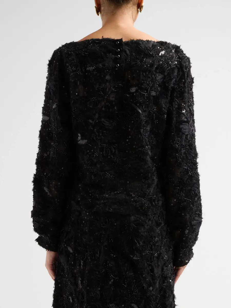 PRABAL GURUNG Women's Embellished Organza Blouse | Thumbnail 3 PRABAL GURUNG Women's Embellished Organza Blouse | Thumbnail 3