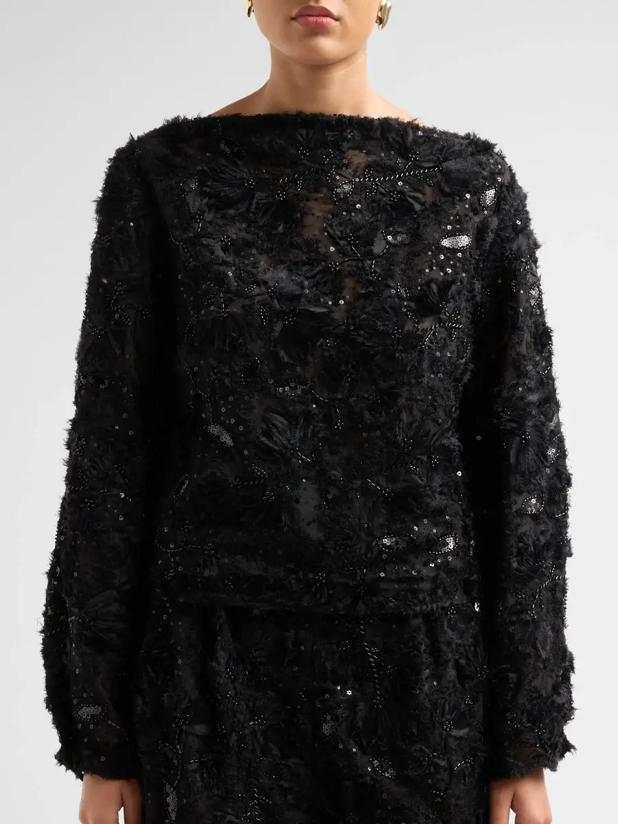 PRABAL GURUNG Women's Embellished Organza Blouse | Thumbnail 5 PRABAL GURUNG Women's Embellished Organza Blouse | Thumbnail 5