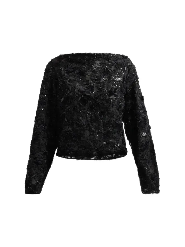 PRABAL GURUNG Women's Embellished Organza Blouse