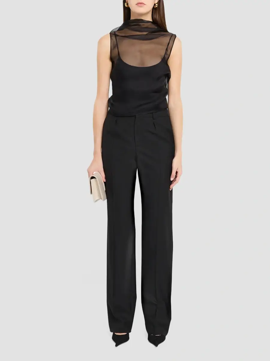 Brandon Maxwell Women's The Vienna Back Drape Tank | Thumbnail 2 Brandon Maxwell Women's The Vienna Back Drape Tank | Thumbnail 2