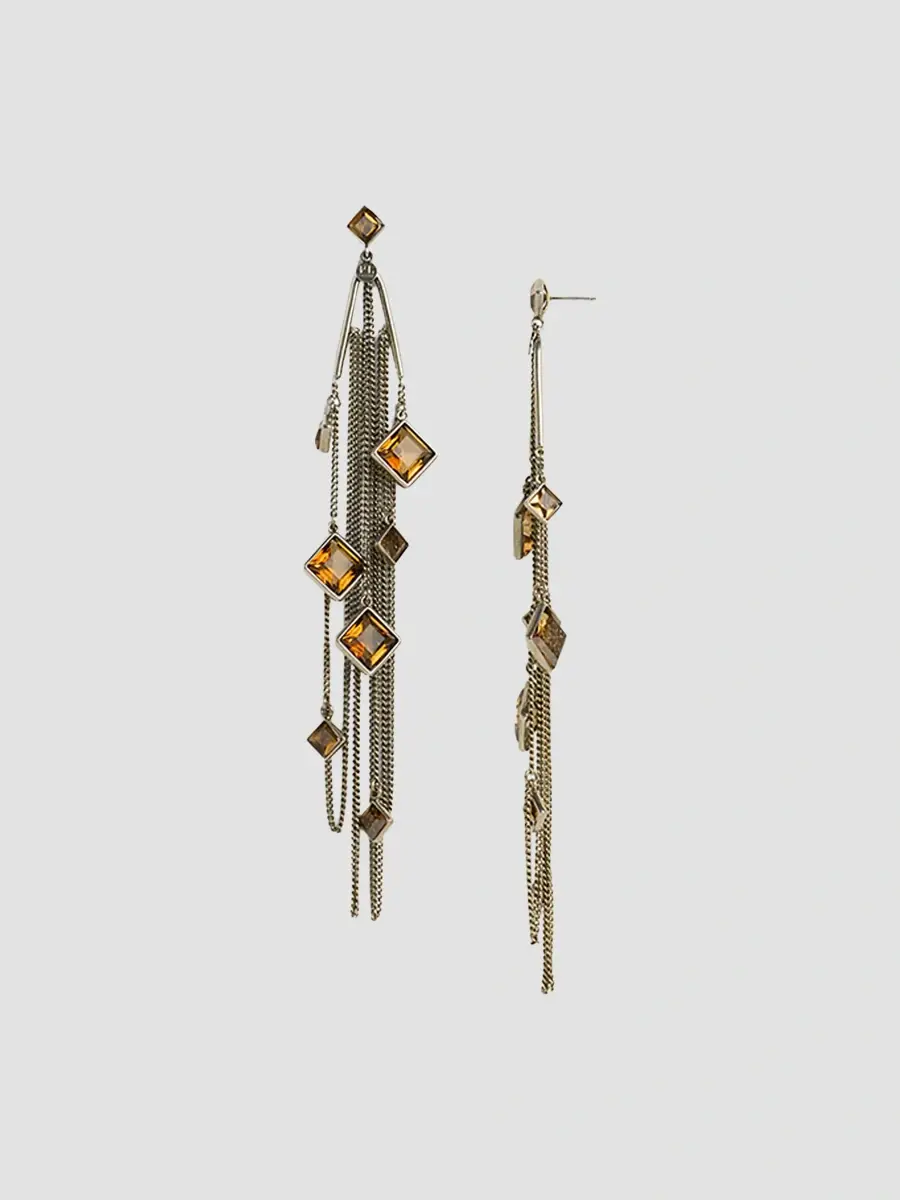 Polo Ralph Lauren Women's Antiqued Fringe Stone Earrings | Thumbnail 3 Polo Ralph Lauren Women's Antiqued Fringe Stone Earrings | Thumbnail 3