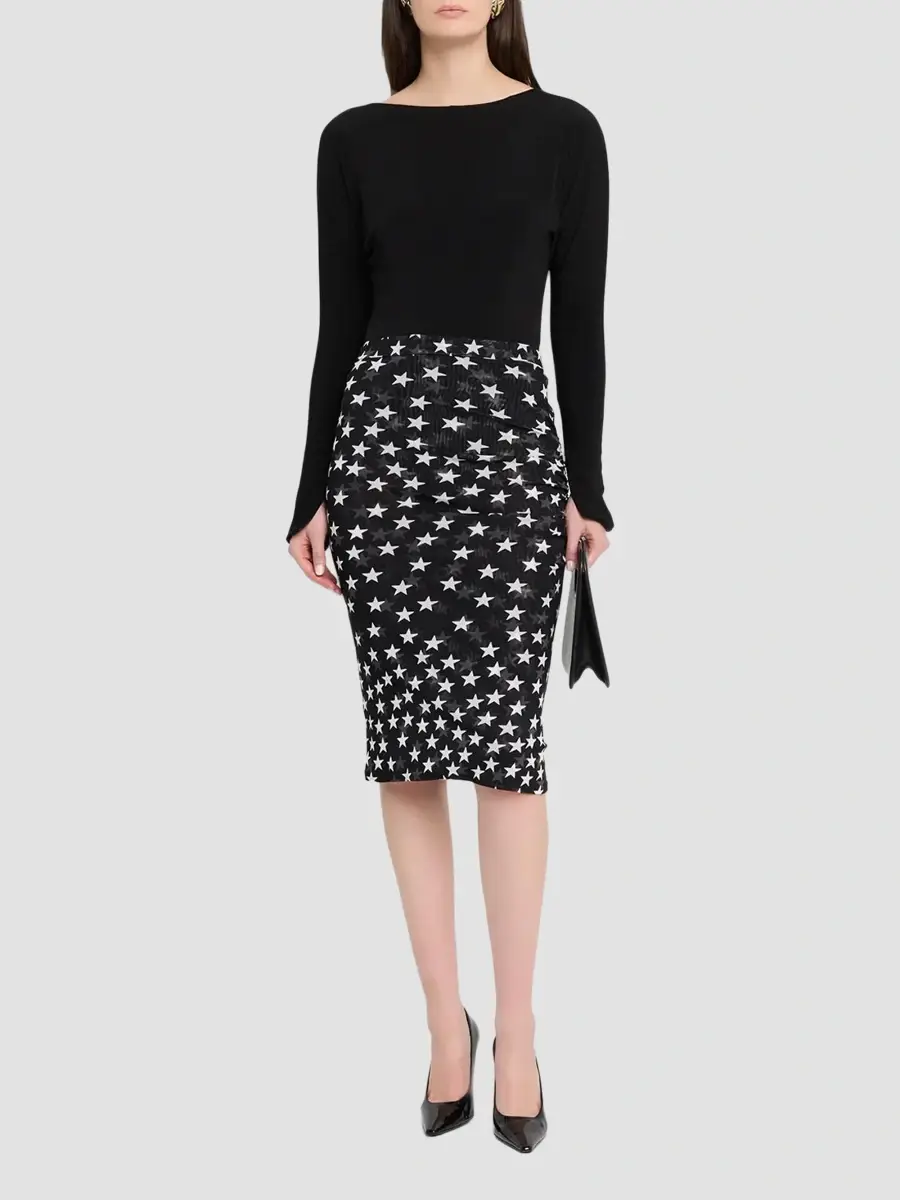 Stella McCartney Women's Star Printed Mesh Skirt | Thumbnail 2 Stella McCartney Women's Star Printed Mesh Skirt | Thumbnail 2