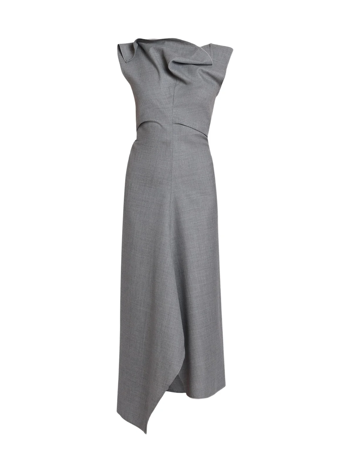 Victoria Beckham Women's Draped Virgin Wool Midi Dress
