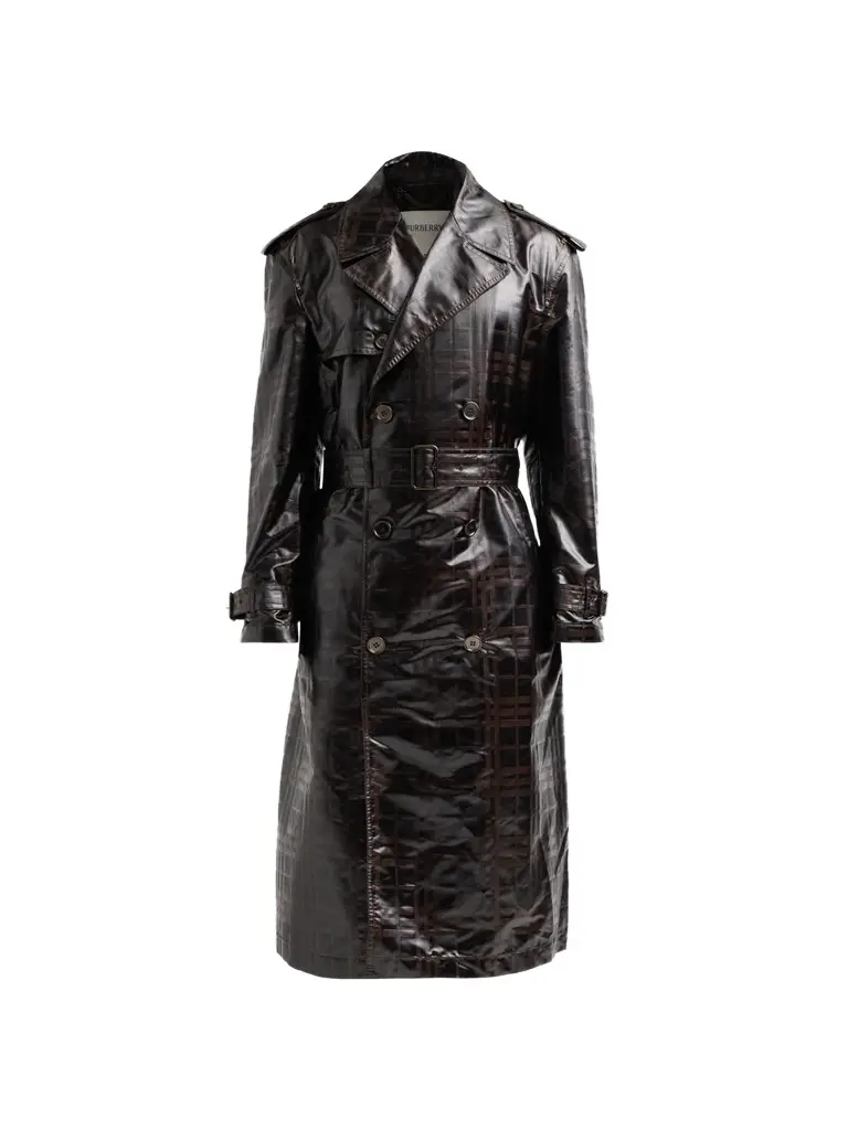 Burberry Men's Ludlow Check Trench Coat