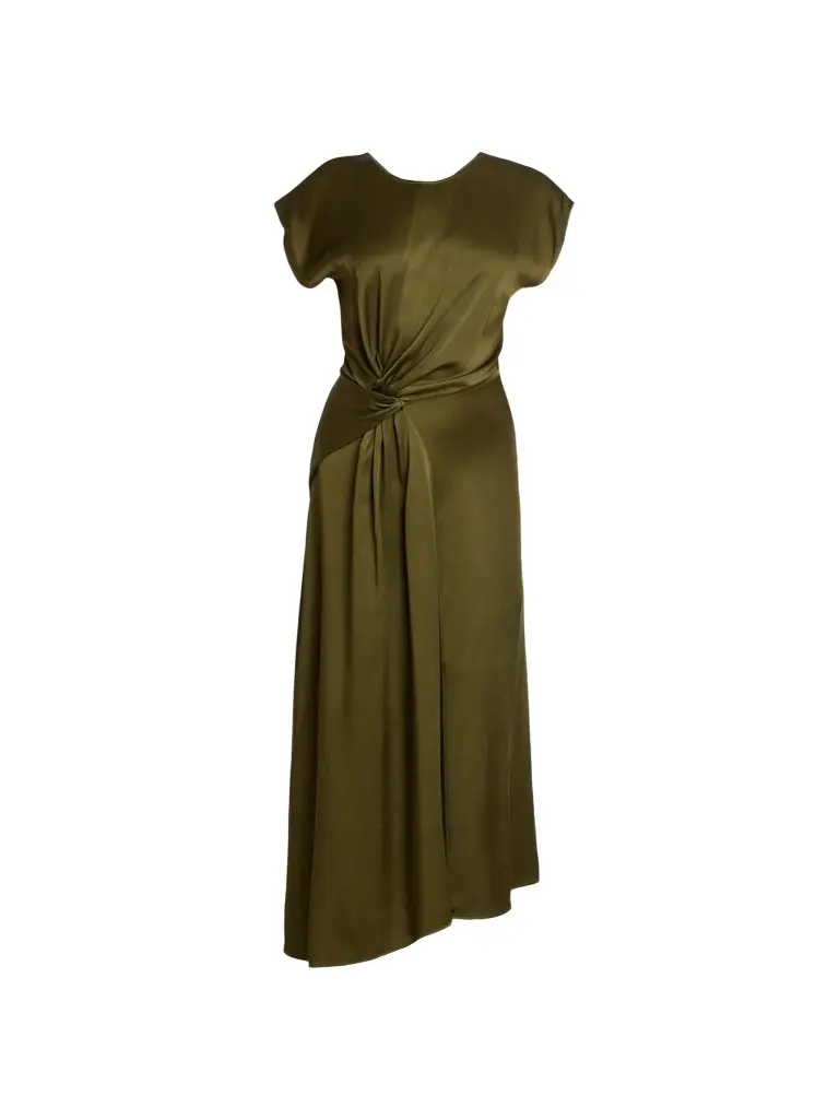 Women's Aria Twist-Front Midi Dress Women's Aria Twist-Front Midi Dress