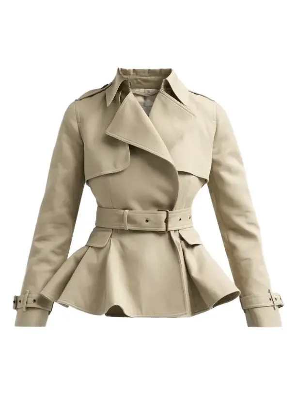 Burberry Women's Pembury Peplum Short Trench