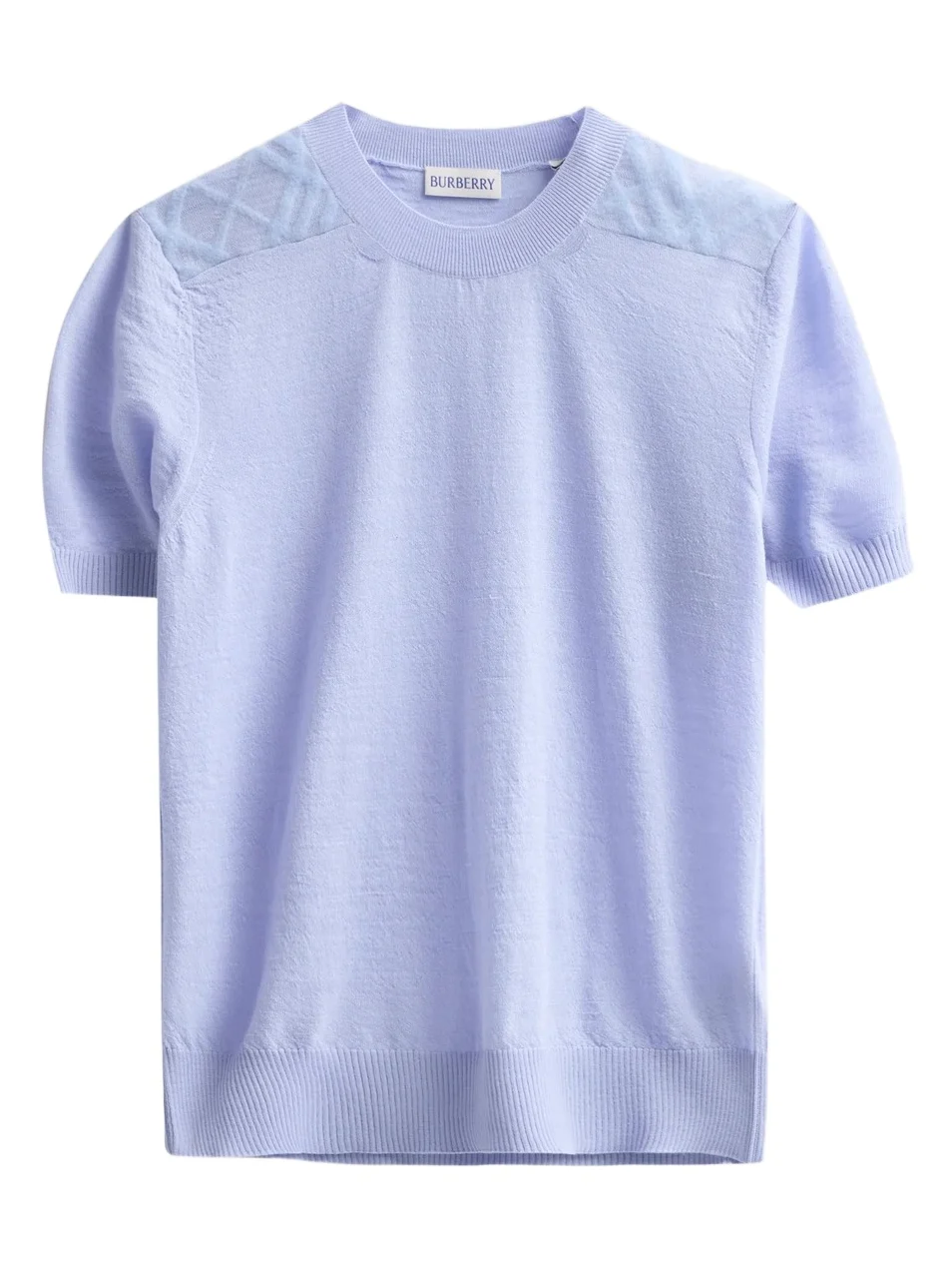 Burberry Women's Winnie Check-Shoulder Wool-Silk Top