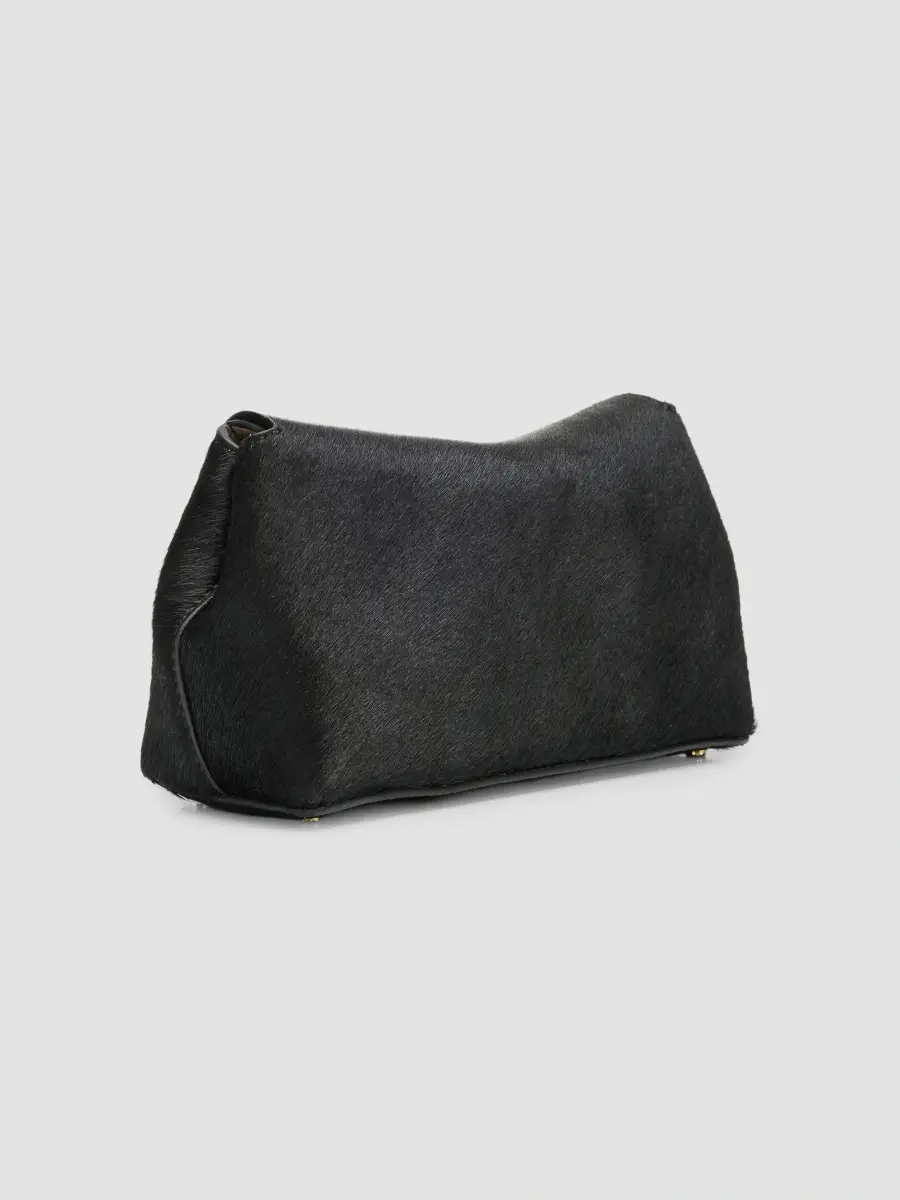 TOTEME Women's Mini T-Lock Pony Hair Clutch | Thumbnail 2
