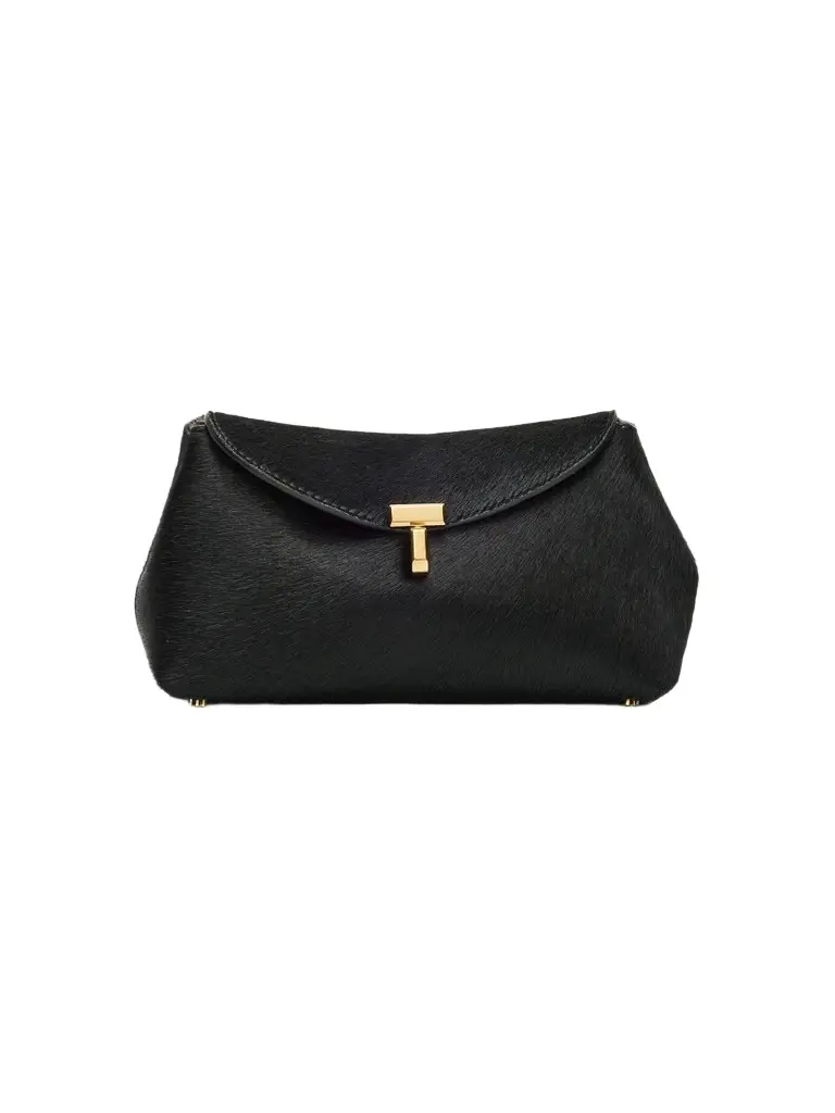 Women's Mini T-Lock Pony Hair Clutch Women's Mini T-Lock Pony Hair Clutch