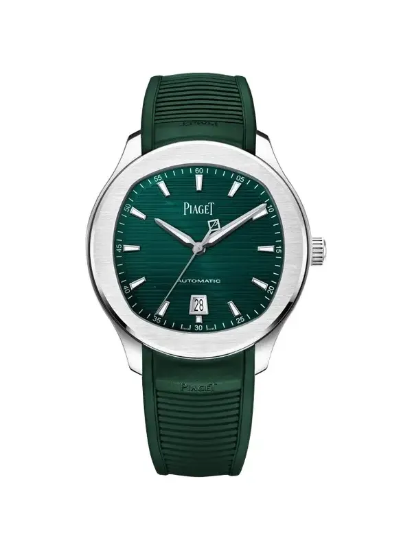 Men's Polo Stainless Steel & Rubber Date Watch/42MM