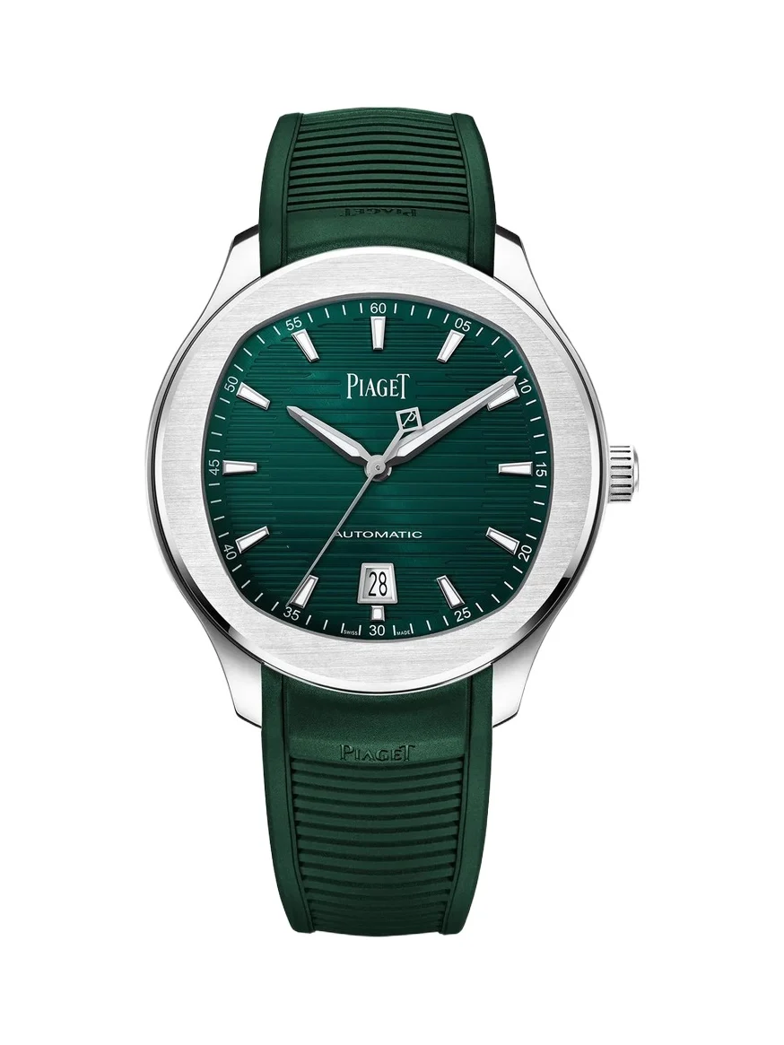Piaget Men's Polo Stainless Steel & Rubber Date Watch/42MM