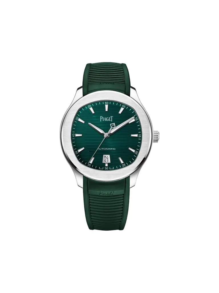 Piaget Men's Polo Stainless Steel & Rubber Date Watch/42MM