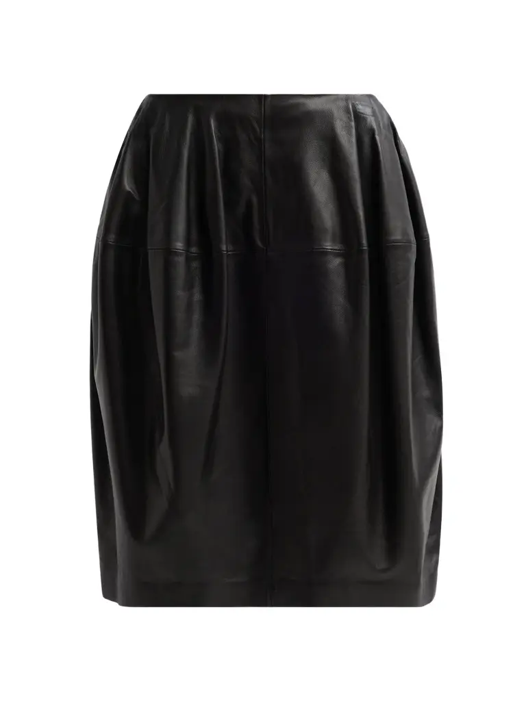 TOTEME Women's Sheath Leather Knee-Length Skirt