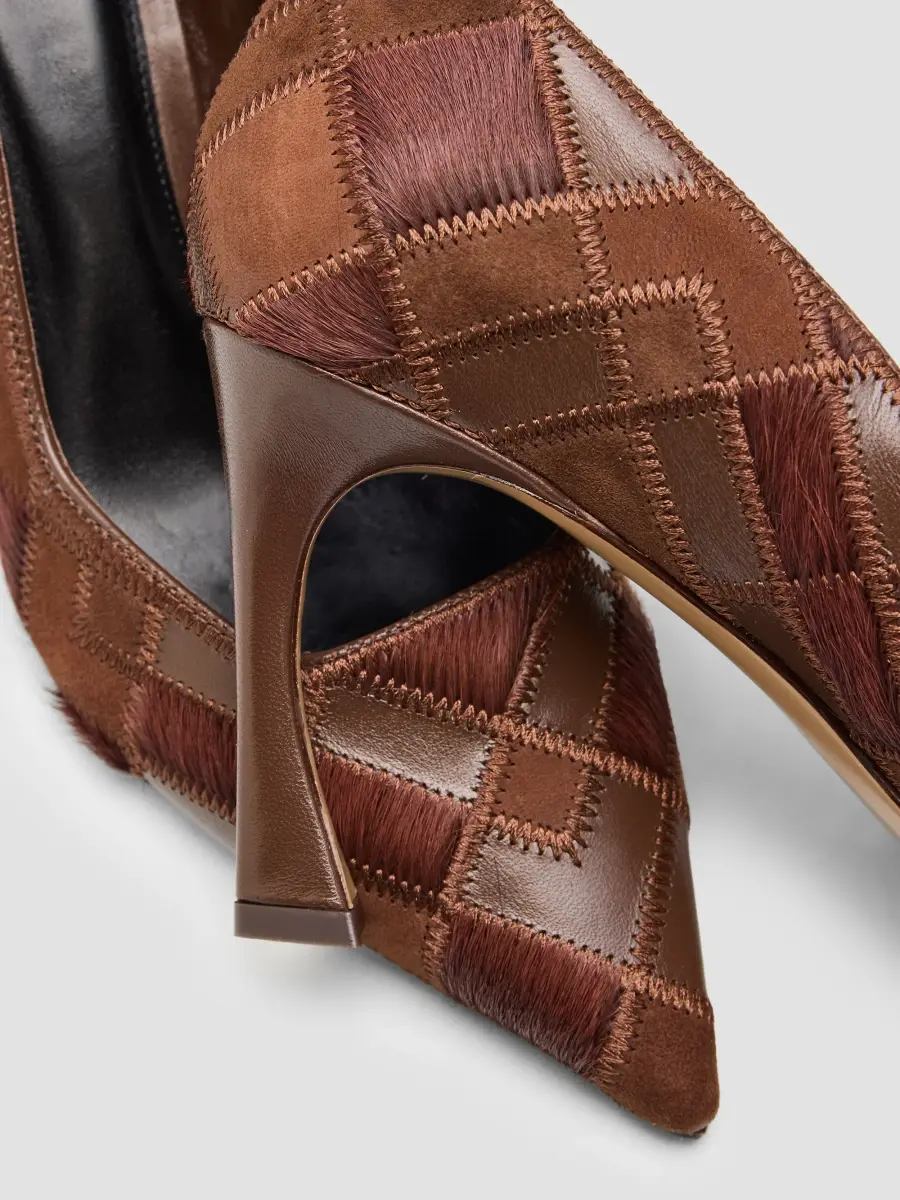 Alexandre Birman Women's Annelise 85MM Leather-Calf Hair Pumps | Thumbnail 5 Alexandre Birman Women's Annelise 85MM Leather-Calf Hair Pumps | Thumbnail 5