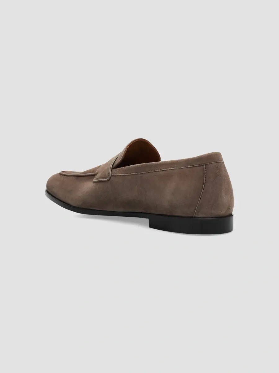 Ferragamo Men's Traversino Suede Moccasin Loafers | Thumbnail 4 Ferragamo Men's Traversino Suede Moccasin Loafers | Thumbnail 4