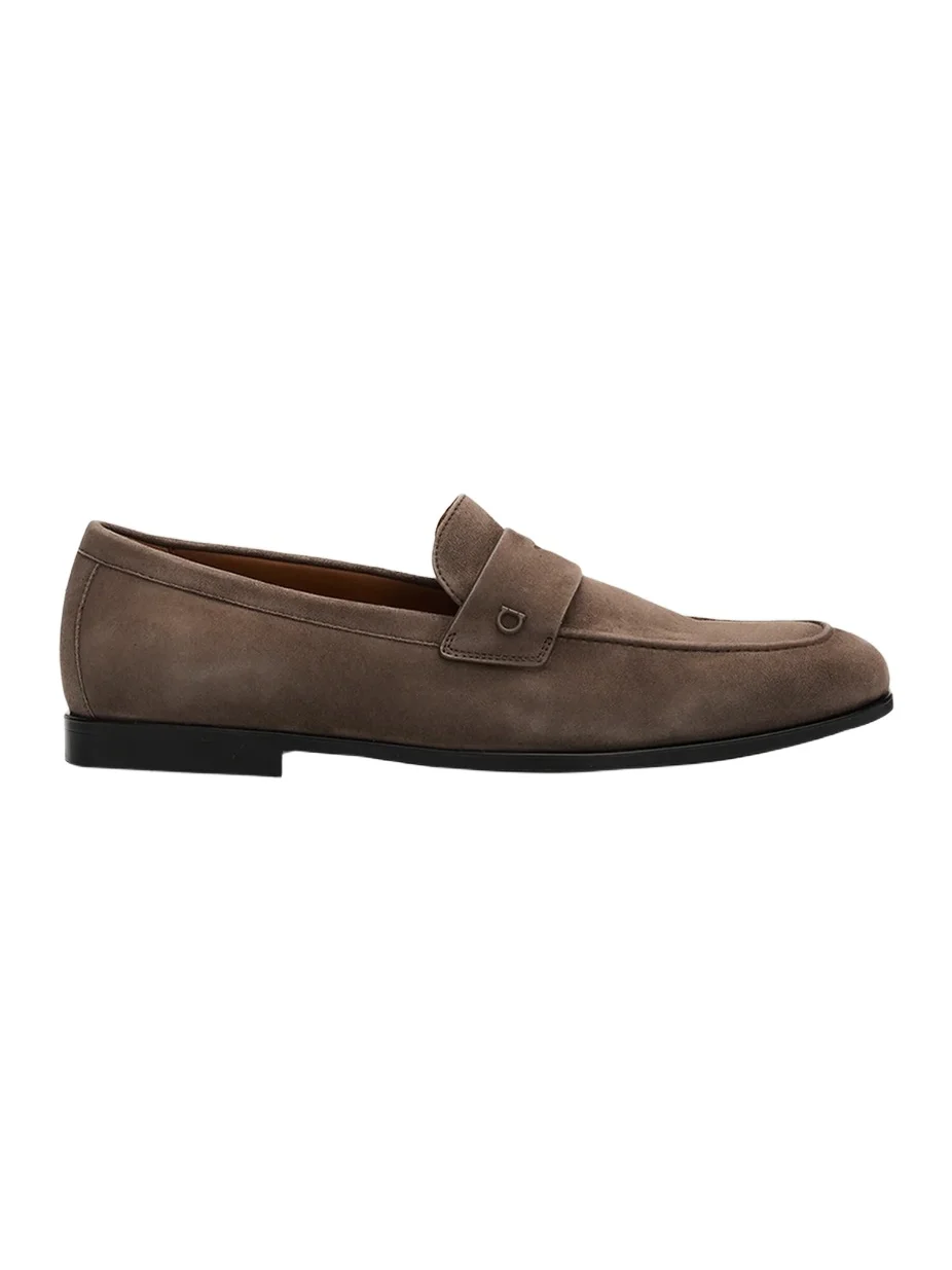 Ferragamo Men's Traversino Suede Moccasin Loafers