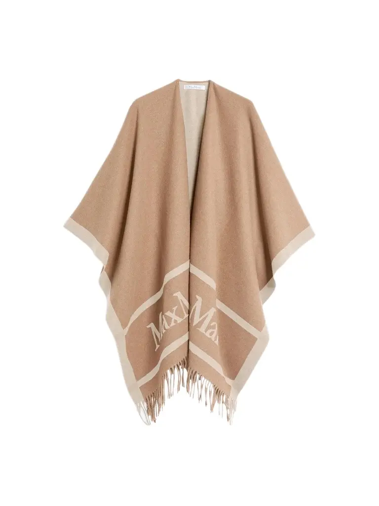 Max Mara Women's Jacquard Wool Poncho