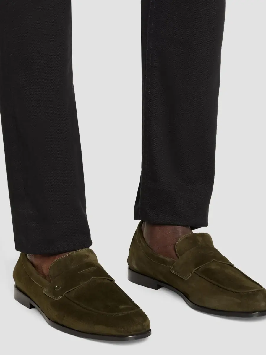 Ferragamo Men's Traversino Suede Moccasin Loafers | Thumbnail 2 Ferragamo Men's Traversino Suede Moccasin Loafers | Thumbnail 2