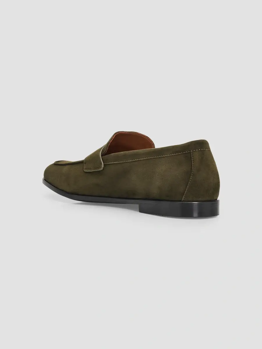 Ferragamo Men's Traversino Suede Moccasin Loafers | Thumbnail 4 Ferragamo Men's Traversino Suede Moccasin Loafers | Thumbnail 4
