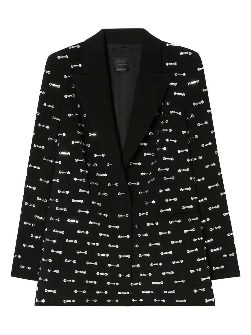 Women's Rhinestone Detail Cady Blazer Jacket Women's Rhinestone Detail Cady Blazer Jacket