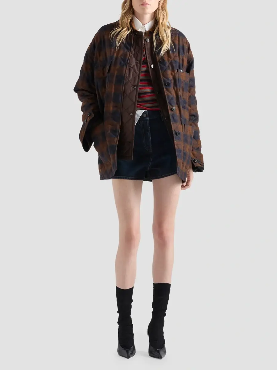 Prada Women's Lightweight, Quilted Nylon Jacket | Thumbnail 2 Prada Women's Lightweight, Quilted Nylon Jacket | Thumbnail 2