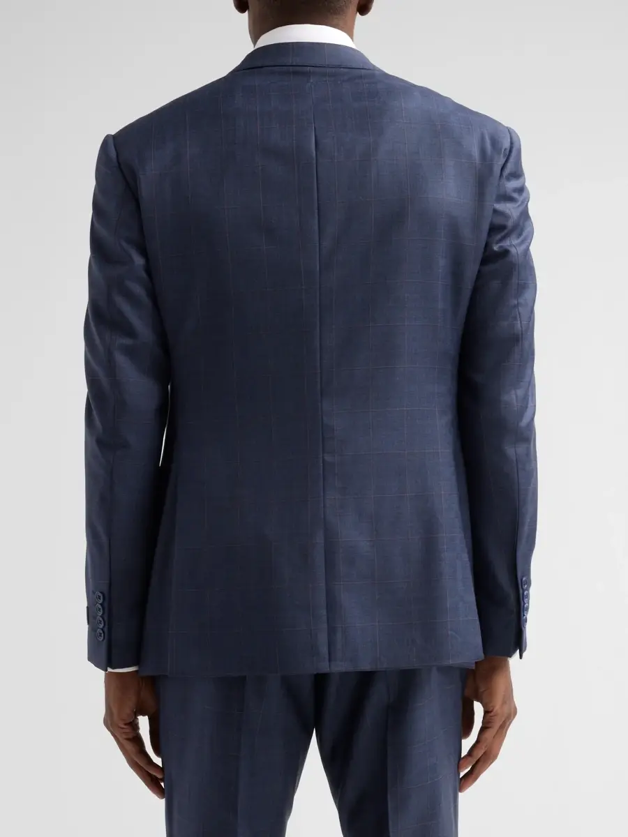 Emporio Armani Men's Contrast Plaid Wool Single-Breasted Suit | Thumbnail 5 Emporio Armani Men's Contrast Plaid Wool Single-Breasted Suit | Thumbnail 5