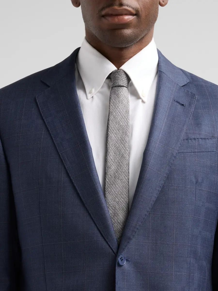 Emporio Armani Men's Contrast Plaid Wool Single-Breasted Suit | Thumbnail 6 Emporio Armani Men's Contrast Plaid Wool Single-Breasted Suit | Thumbnail 6