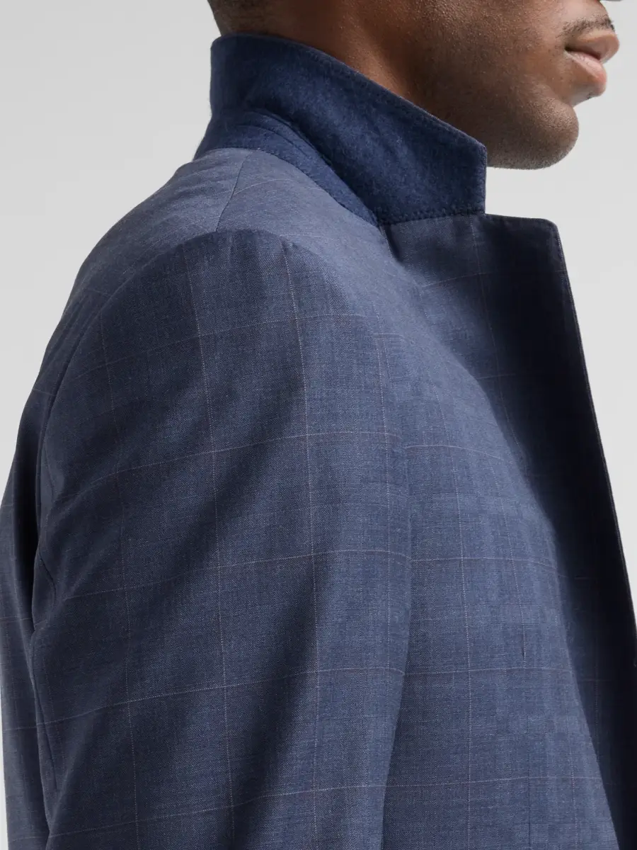 Emporio Armani Men's Contrast Plaid Wool Single-Breasted Suit | Thumbnail 8 Emporio Armani Men's Contrast Plaid Wool Single-Breasted Suit | Thumbnail 8